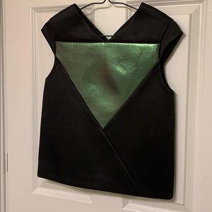 Kate Spade Saturday Turqoise and Black Shirt